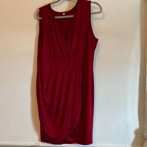 Chic Sleeveless Red Dress